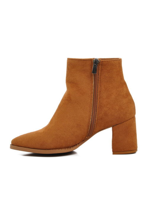 Tan Suede Womens Boots 343072 Z