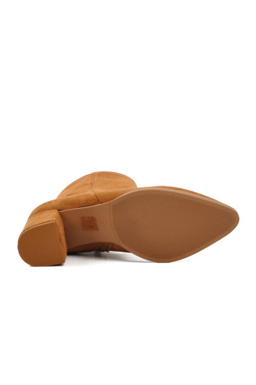 Tan Suede Womens Boots 343072 Z