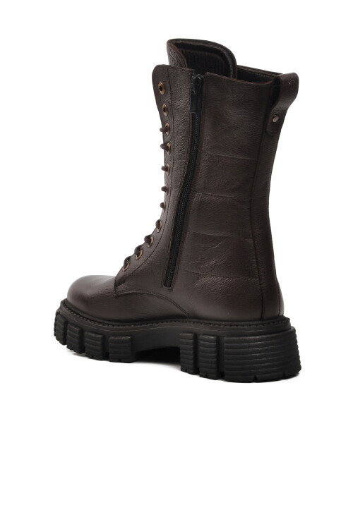 حذاء نسائي بني بسحاب ورباط 36871-1 Z