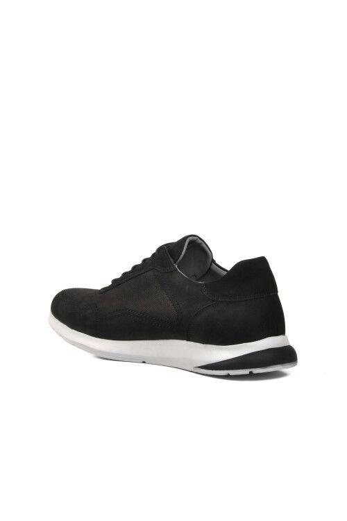 Black Nubuck Mens Casual Shoes 4384 M (Large Size)