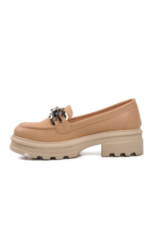 حذاء كاجوال نسائي بلون العاري 572327 Z