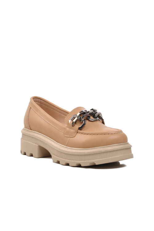 حذاء كاجوال نسائي بلون العاري 572327 Z