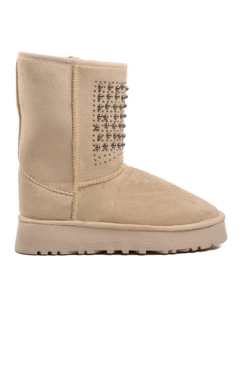 Bej Süet  Kadın Bot 696054 Z