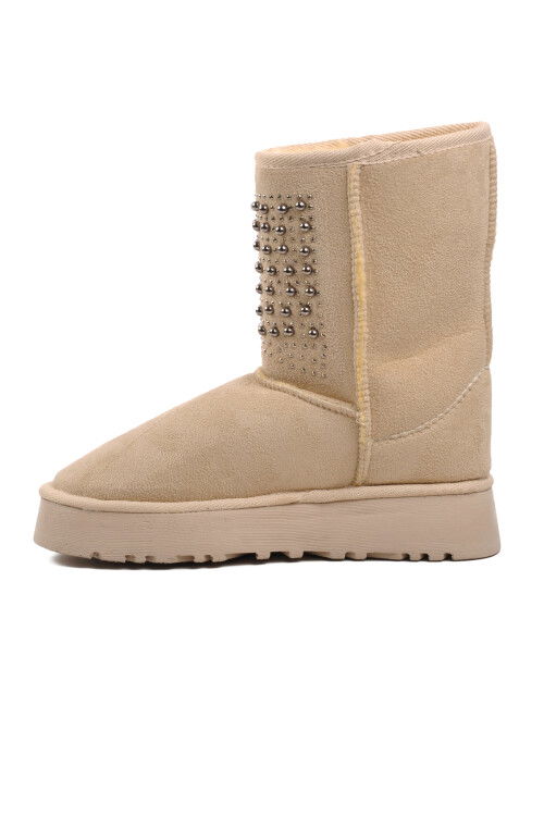 Bej Süet  Kadın Bot 696054 Z