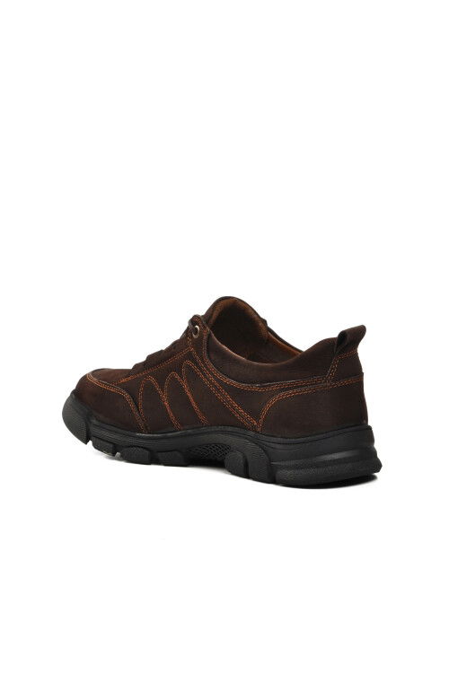 Brown Nubuck Mens Casual Shoes 7370 M