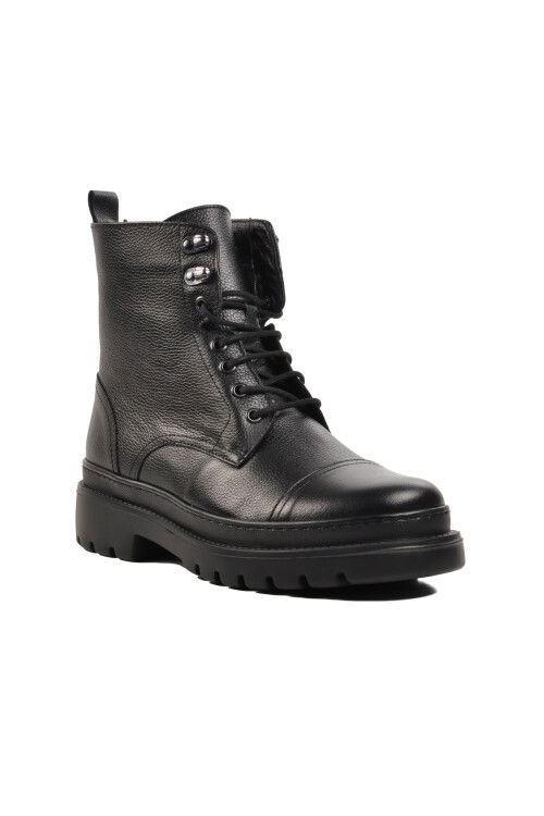 Siyah Hakiki Deri Erkek Bot 77184 M