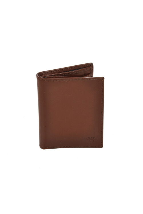 Brown Genuine Leather Mens Wallet 8033