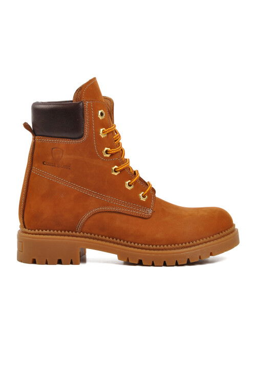 Cinnamon Fleece Genuine Leather Unisex Boots 90001-9