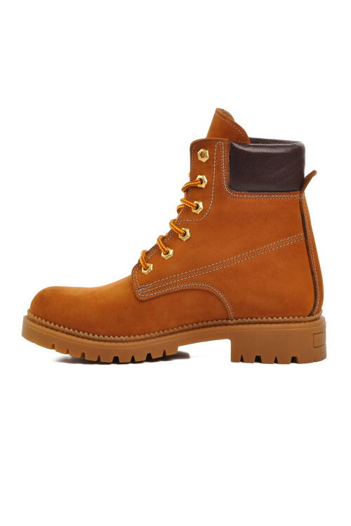 Cinnamon Fleece Genuine Leather Unisex Boots 90001-9