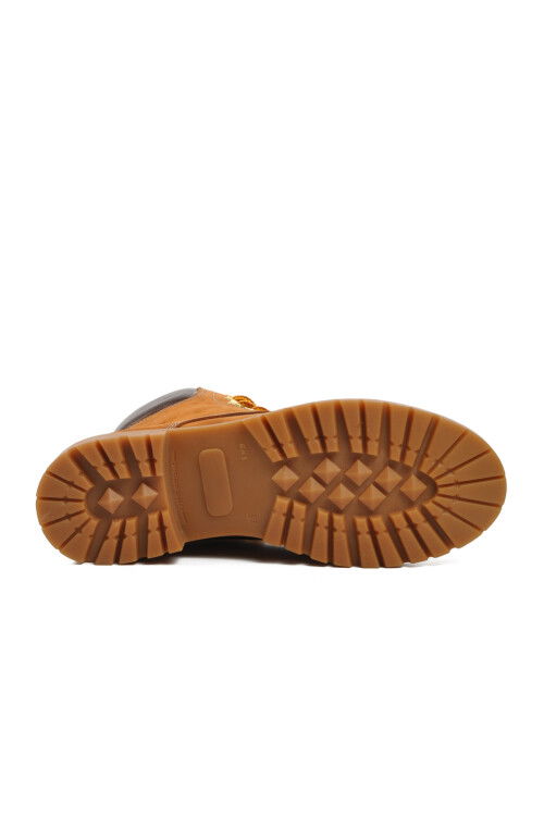 Cinnamon Fleece Genuine Leather Unisex Boots 90001-9