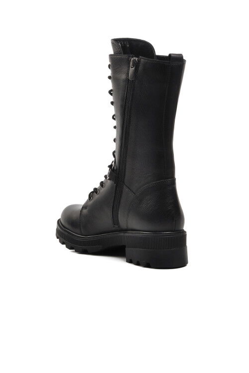 Siyah Hakiki Deri Anatomik Kadın Bot 9410 Z