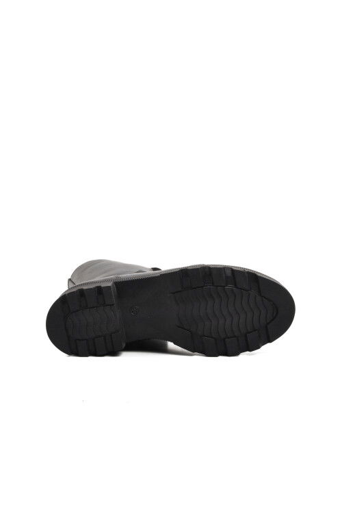 Siyah Hakiki Deri Anatomik Kadın Bot 9410 Z