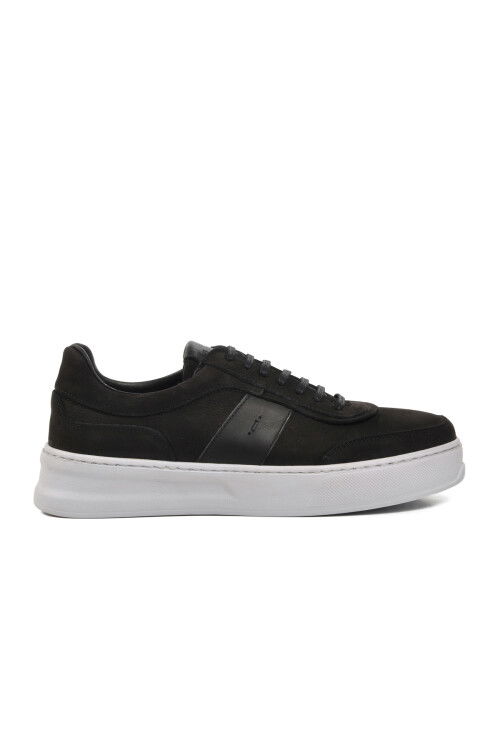 Black Nubuck Mens Casual Shoes Cosmo M