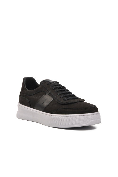 Black Nubuck Mens Casual Shoes Cosmo M