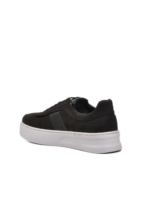 Black Nubuck Mens Casual Shoes Cosmo M