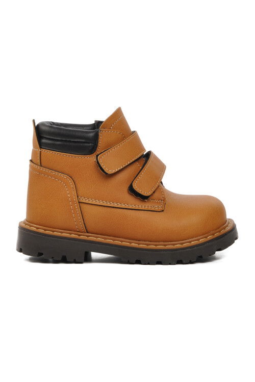 Tan-Black Baby Boots Ctaye B