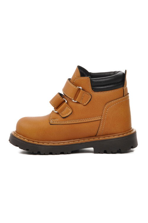 Tan-Black Baby Boots Ctaye B