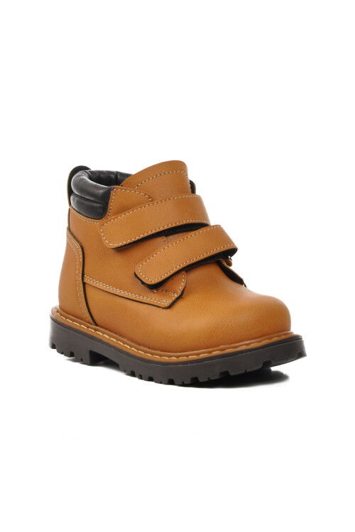Tan-Black Baby Boots Ctaye B