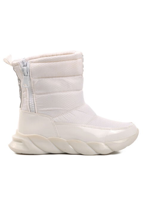 White Patent Leather Womens Snow Boots DMK-Z001 Z