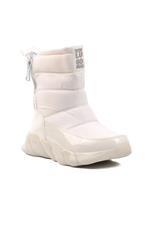 White Patent Leather Womens Snow Boots DMK-Z001 Z