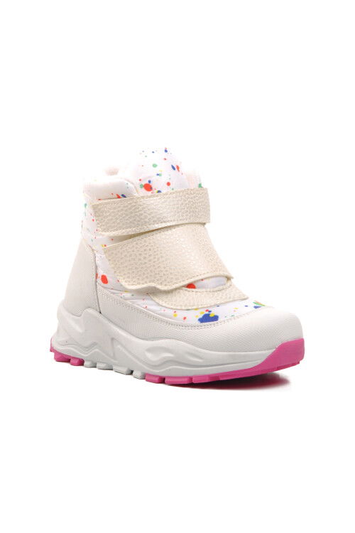 White Kids Snow Boots FY223 P