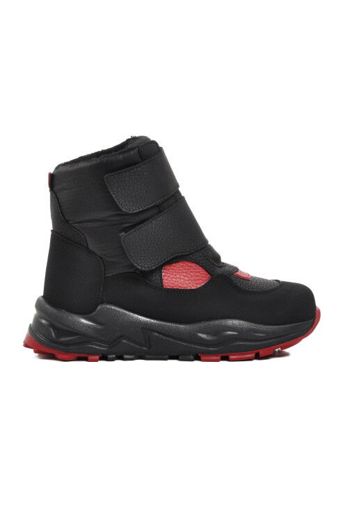 Black Orthopedic Unisex Kids Snow Boots FY224 P