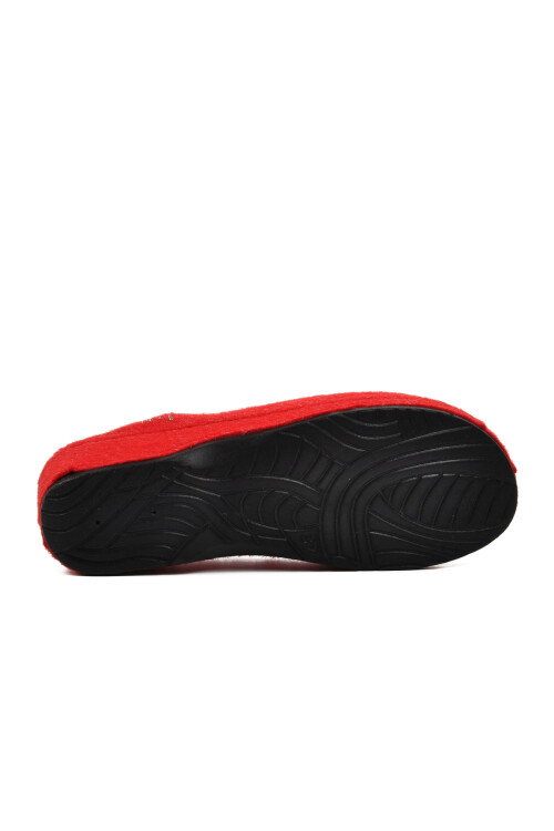 Kırmızı Anatomik Keçe Kadın Ev Terlik K-10909 Z