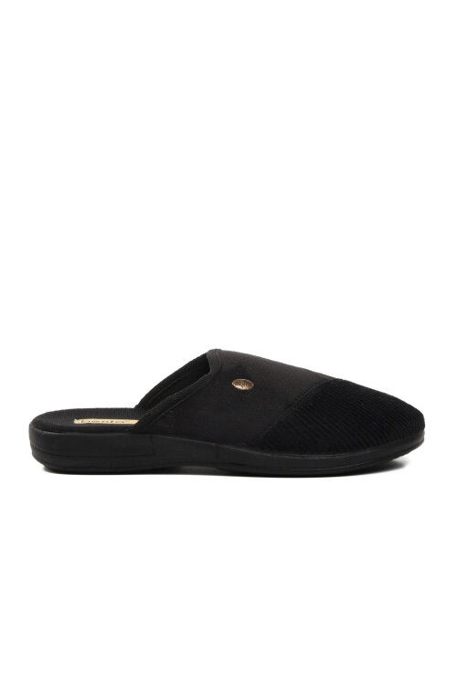 Black Anatomic Mens Home Slippers K-646 M