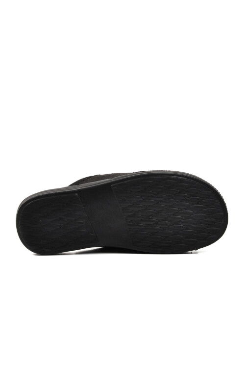 Black Anatomic Mens Home Slippers K-646 M