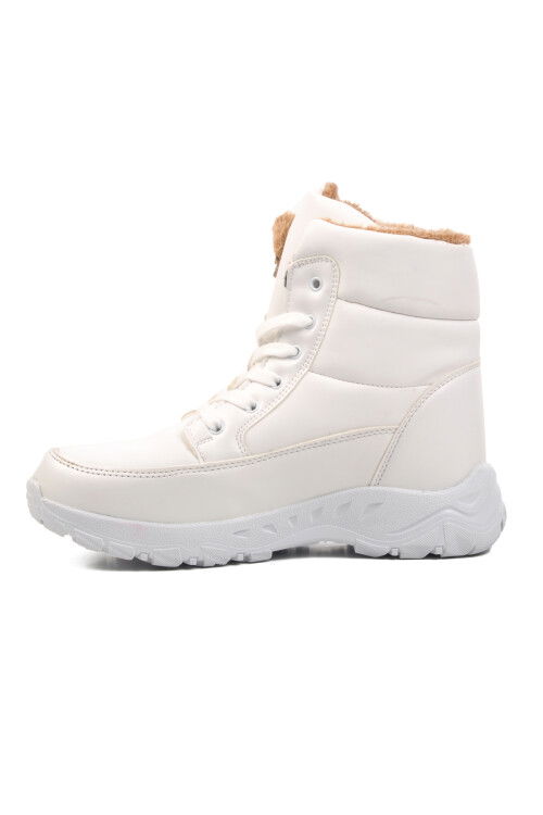 Beyaz  Kadın Kar Botu Parse Z
