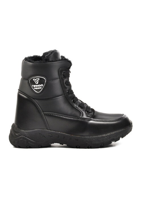 Siyah-Zümrüt  Kadın Kar Botu Parse Z