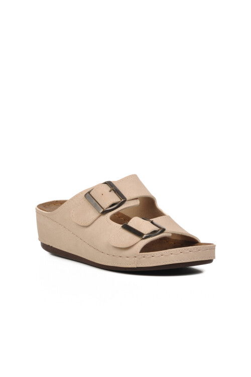 Beige Womens Slippers 09-978 Z