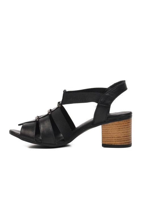 Siyah  Kadın Topuklu Sandalet 1857227Y Z