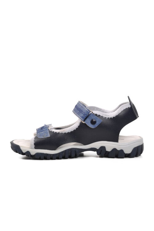 Lacivert Ortopedik Erkek Çocuk Sandalet 22Y05 F