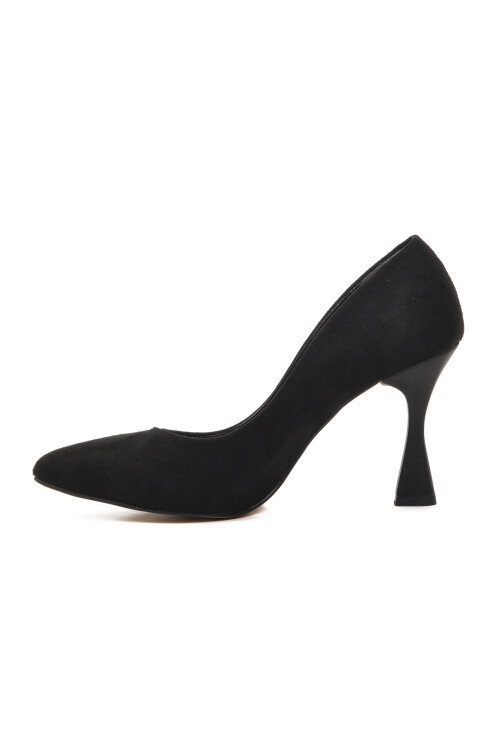 Black Suede Womens High Heel Shoes 289236 Z