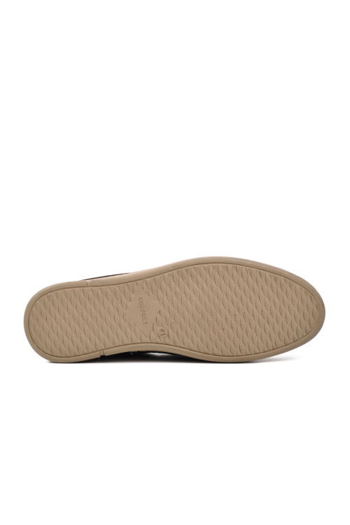 حذاء كاجوال رجالي من جلد النوبوك الأسود مقاس 324 م