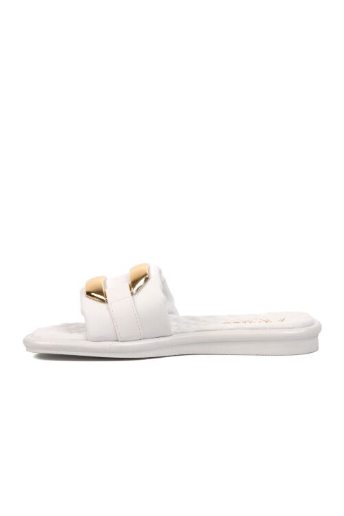 White Womens Slippers 335171 Z