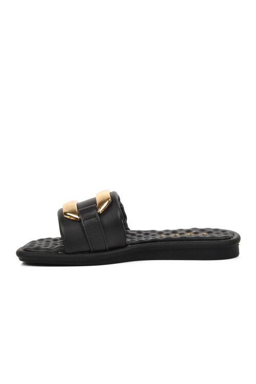 Black Womens Slippers 335171 Z