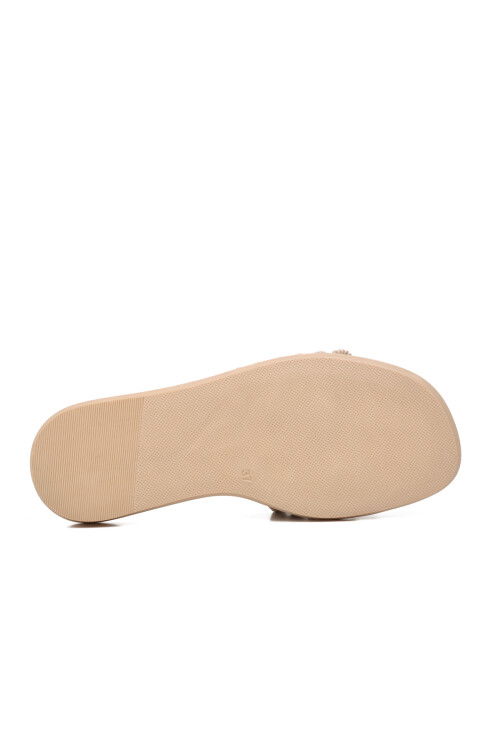 Beige Womens Slippers 335173 Z