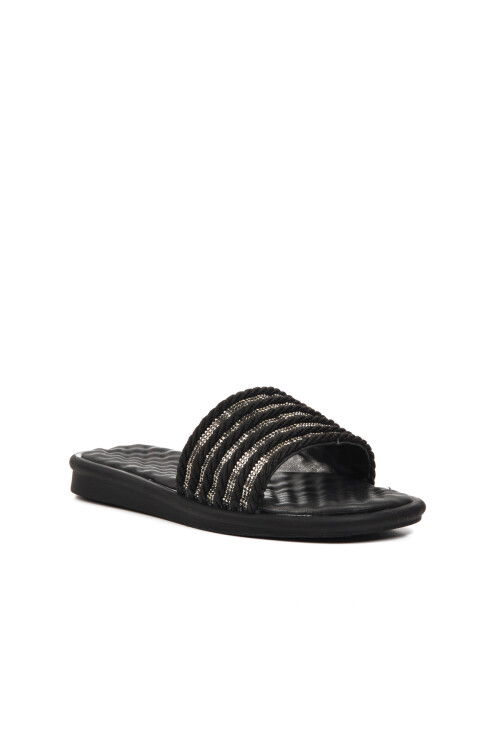 Black Womens Slippers 335173 Z