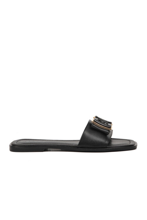 Black Womens Slippers 422224 Z