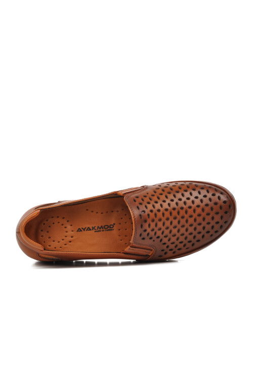 Tan Anatomic Genuine Leather Womens Casual Shoes 430 Z