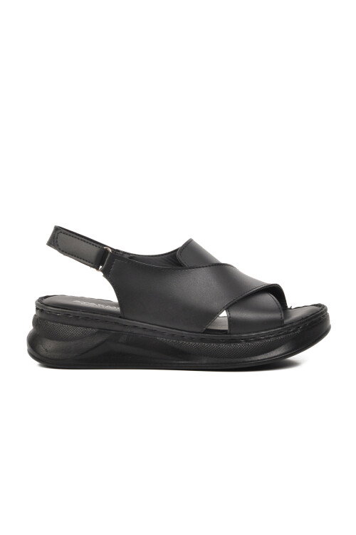 Siyah  Kadın Düz Sandalet 492091 Z