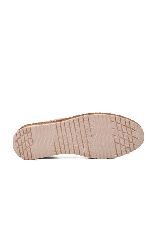 Beige Genuine Leather Anatomic Womens Casual Shoes 574141 Z