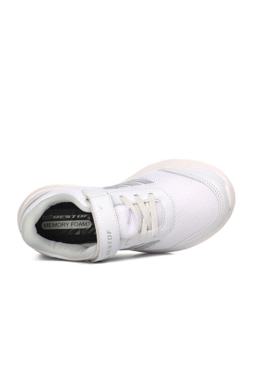 White Kids Sports Shoes B100 F (Y)