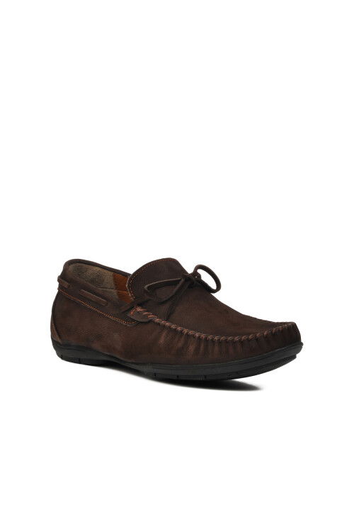 Brown Nubuck Mens Casual Shoes D7217 M