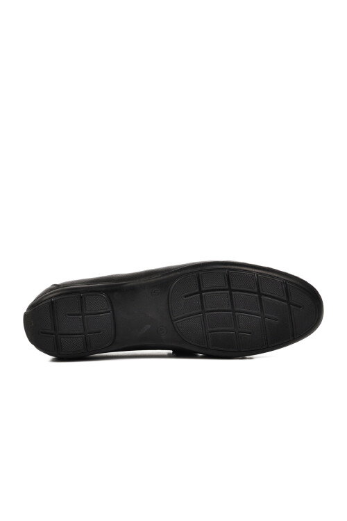 Siyah Hakiki Deri Erkek Loafer Ayakkabı D7218 M