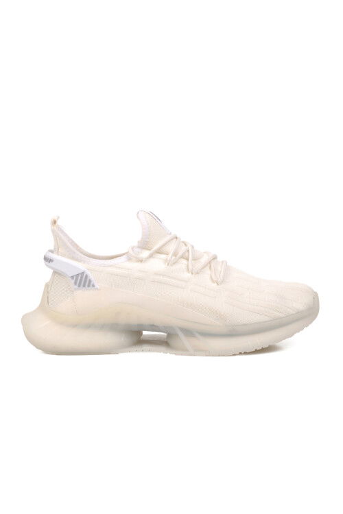 White Faux Leather Mens Sneakers DNP-2358 M