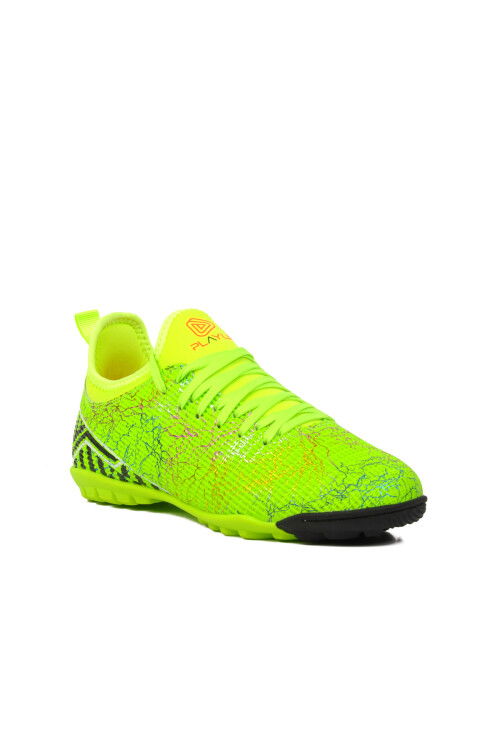 Yellow Mens Artificial Turf Shoes with Elastic Ankle MH-241-129