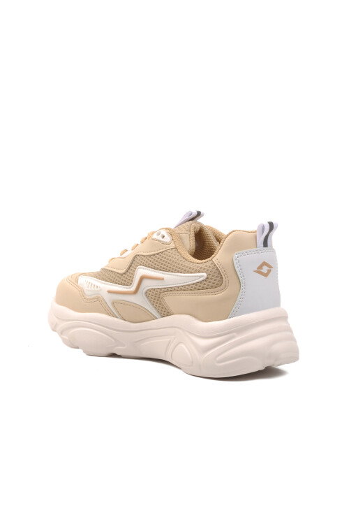 Beige-White Womens Sneakers 026 Z